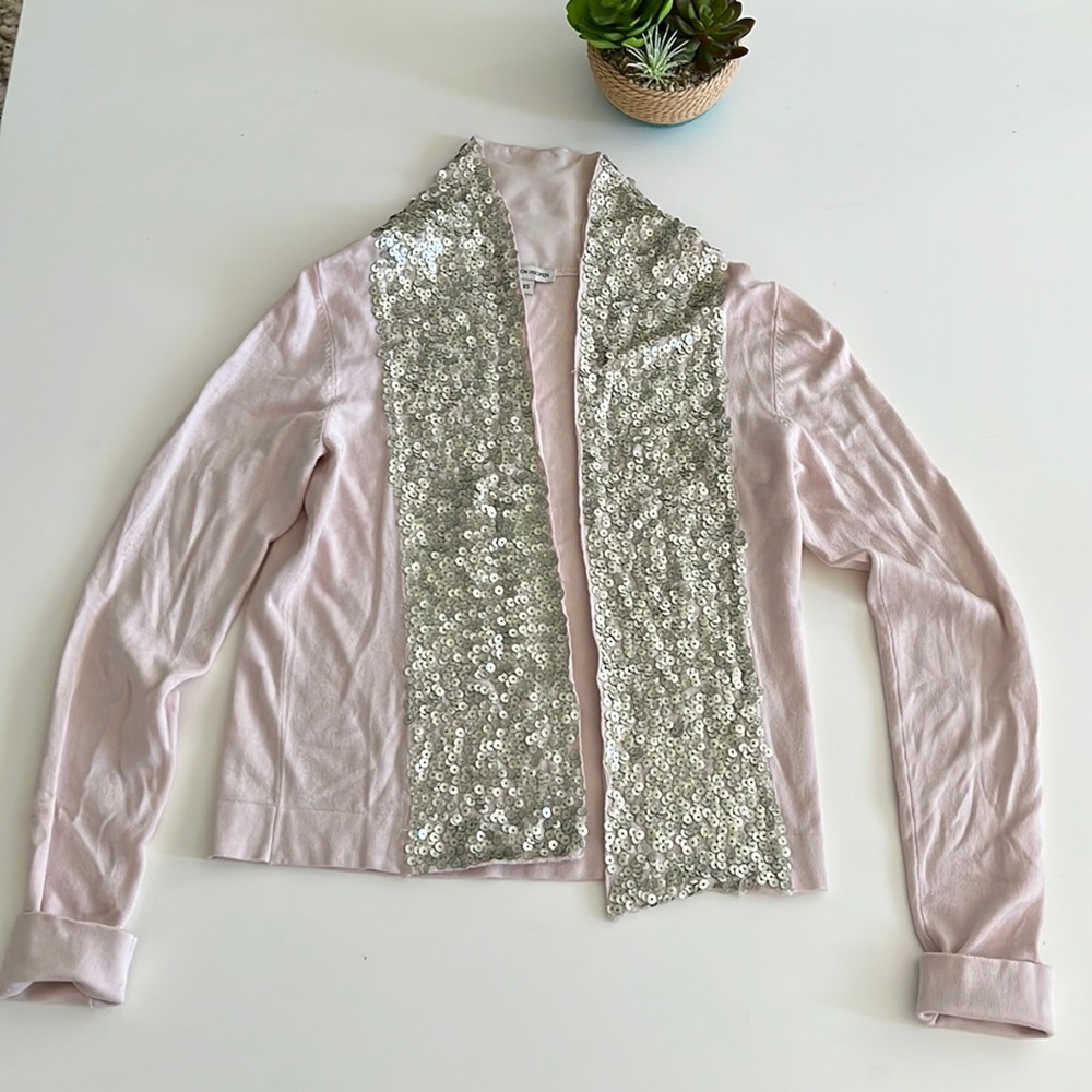 Boston Proper Sequin Sweater Cardigan! Size XS